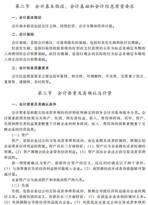 2020年初级会计实务考试大纲——第一章