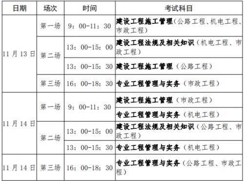 贵州2021年二级建造师第二批考试时间安排